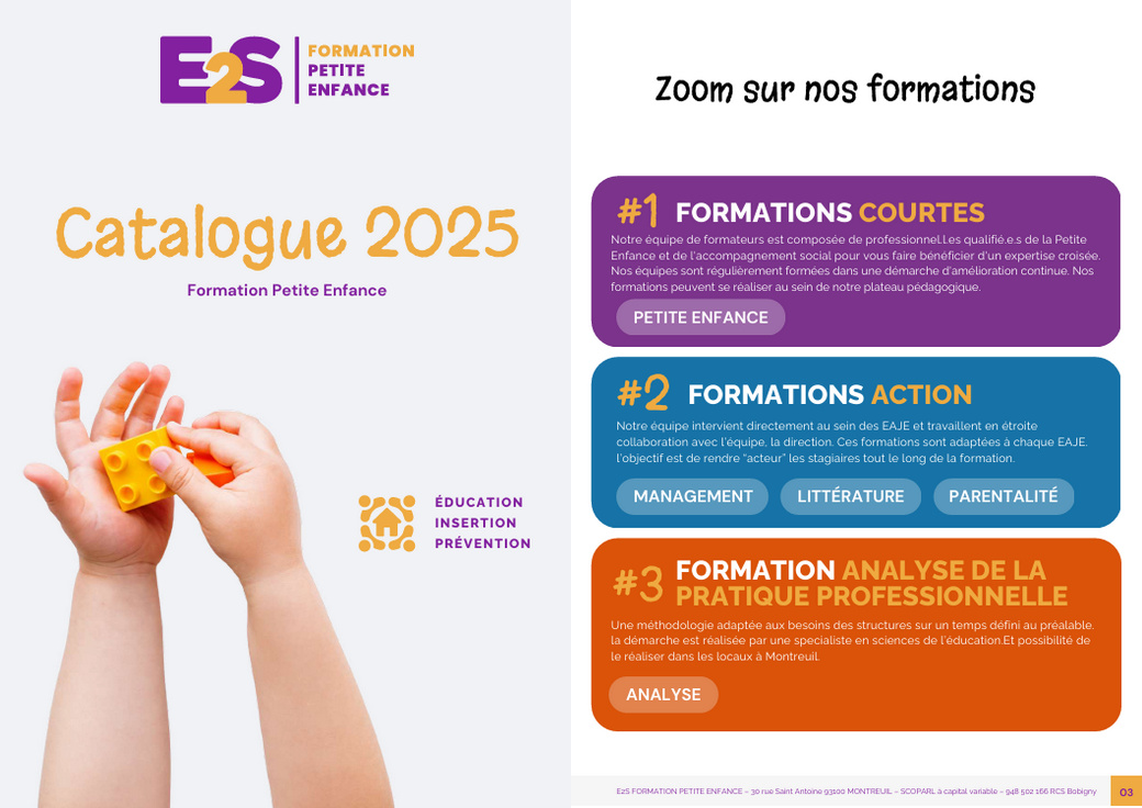 catalogue formation 2025